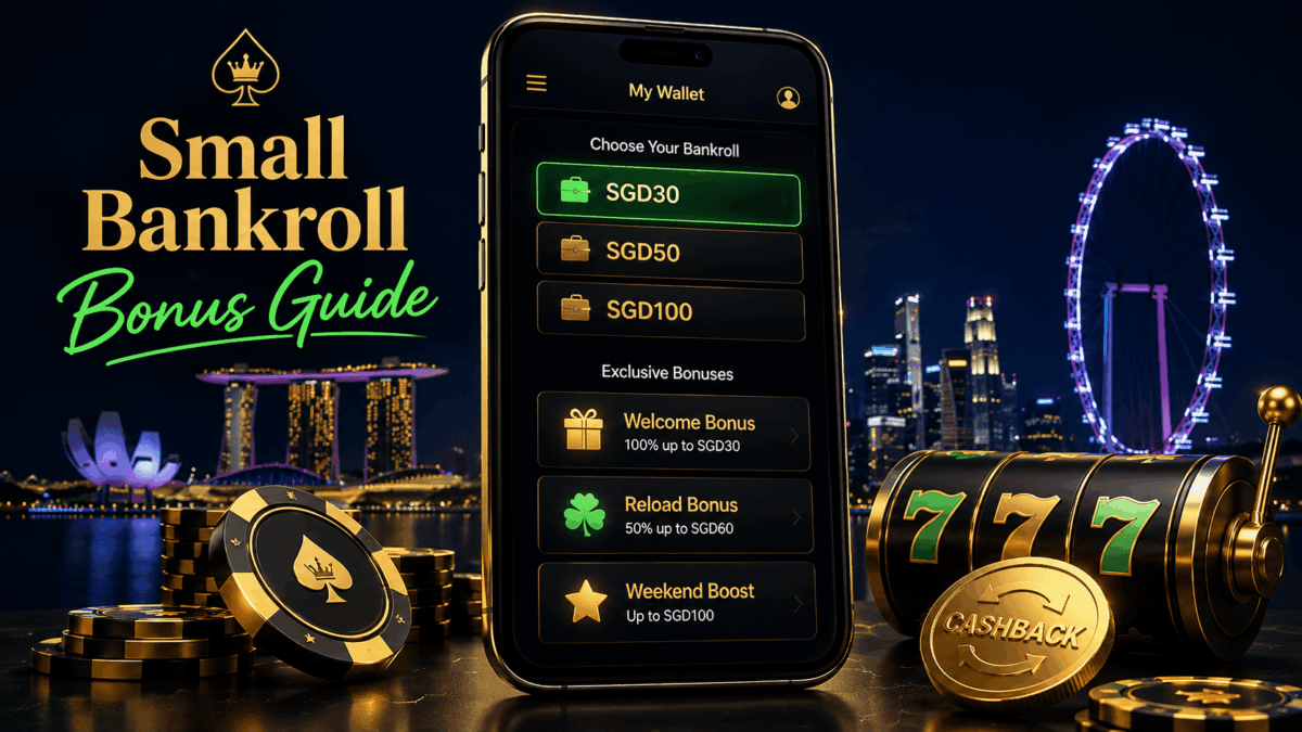 Casino bonus small Singapore bankroll guide for SGD30 SGD50 and SGD100 players