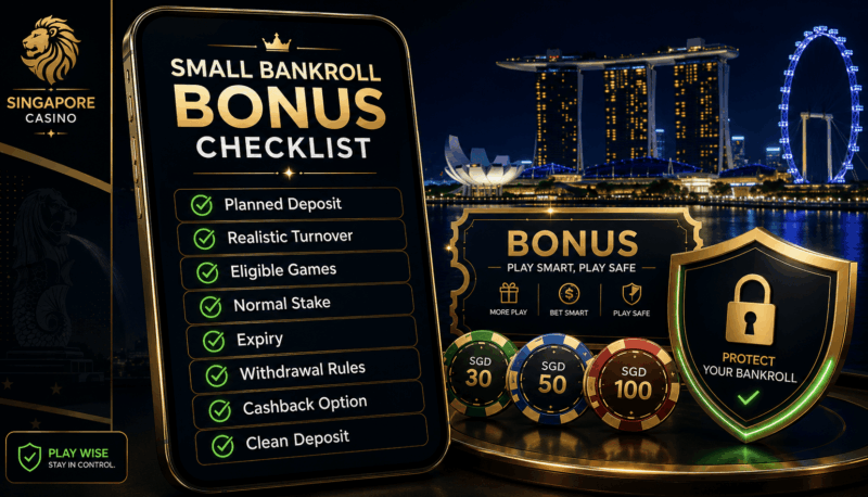 Casino bonus small bankroll game fit for slots live casino and sports betting