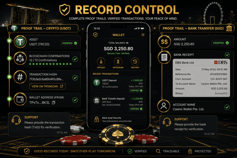 Crypto Casino USDT network check