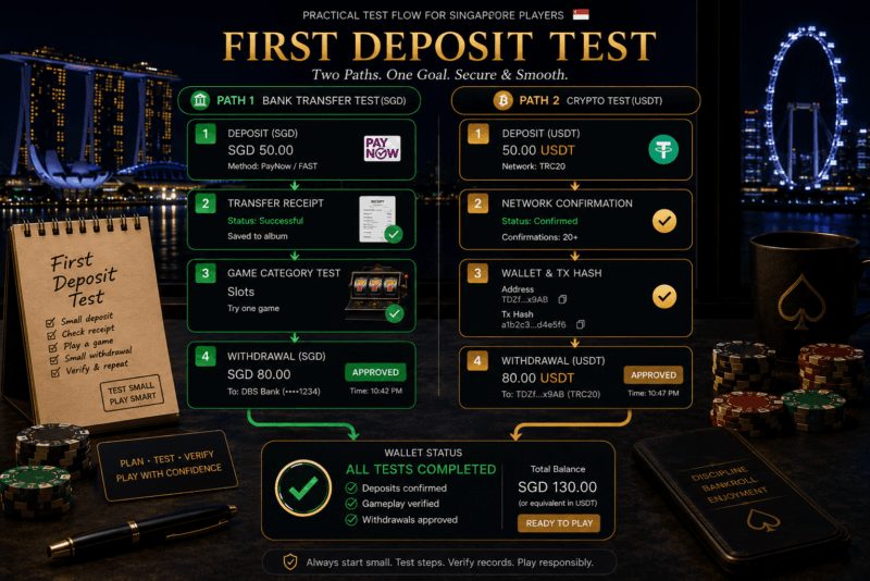 Crypto Casino bank transfer proof