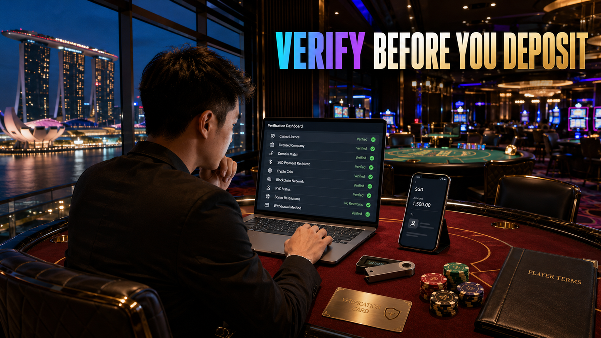 Licensed casino Singapore checklist for SGD and crypto deposits